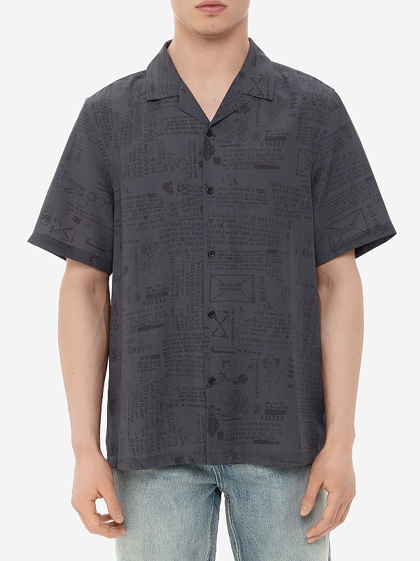 Рубашка муж Ksubi MPS25SH020 BLACK - 3