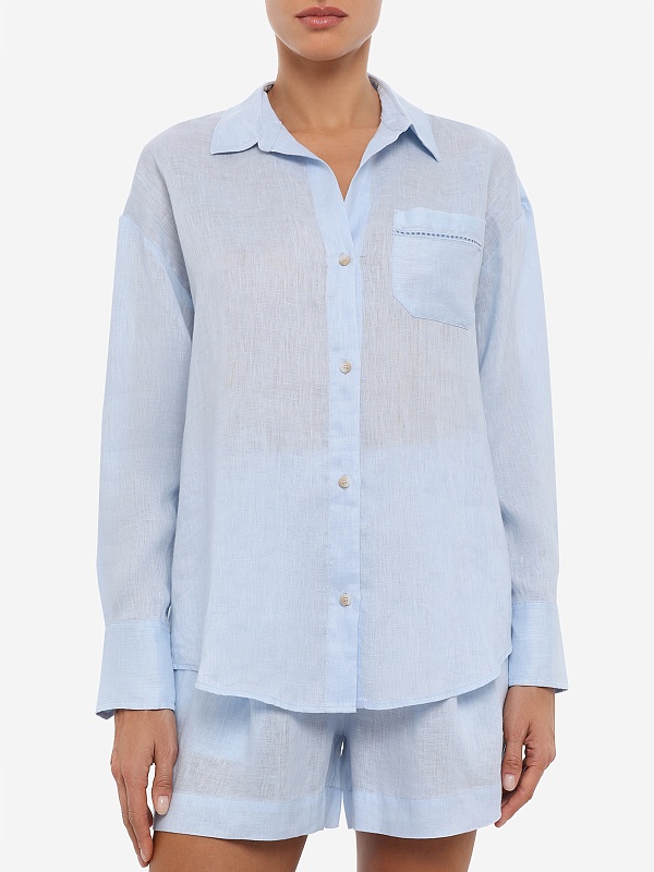 Рубашка жен MC2 Saint Barth CYS0002 08808L LINEN SB HOLED 31 EMB - 4