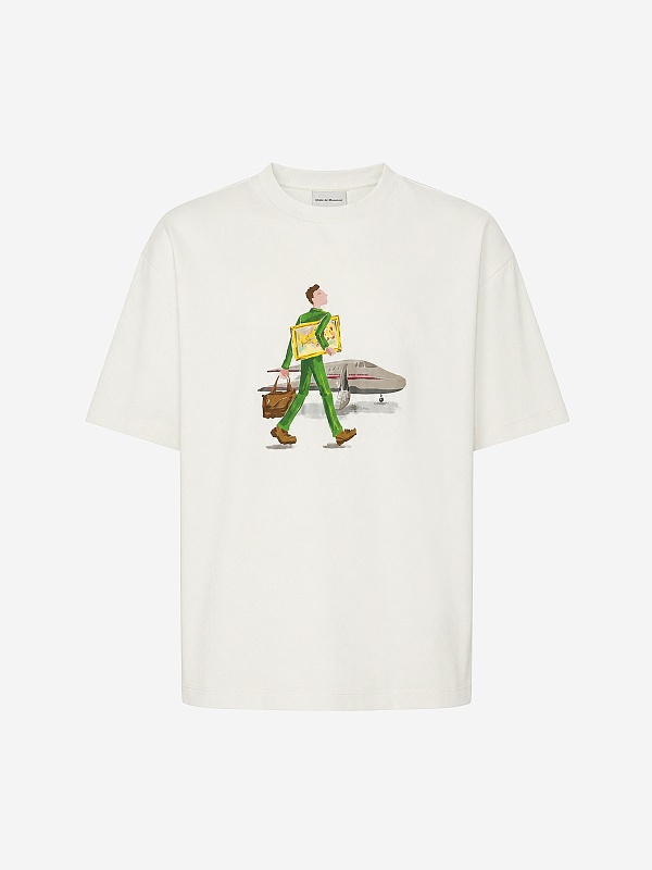 Футболка муж Drôle de Monsieur J-TS290-CO002-OW OFF WHITE - 0