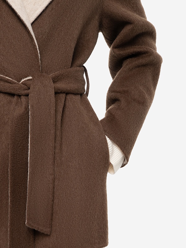 Полупальто жен P.A.R.O.S.H. D431785 808 FANTASIA MARRONE - 4