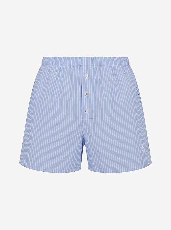 Шорты муж Sporty & Rich SH03576302ST02 Blue Striped - 0