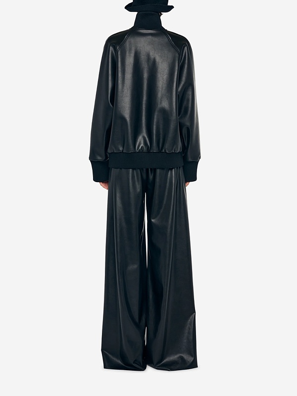 Куртка кожаная жен Norma Kamali ST3254LVR29001 BLACK - 2