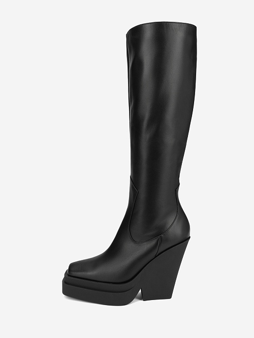 Сапоги Gia Borghini GIA 14 KNEE-HIGH TEXAN BOOT 5000 BLACK - 0