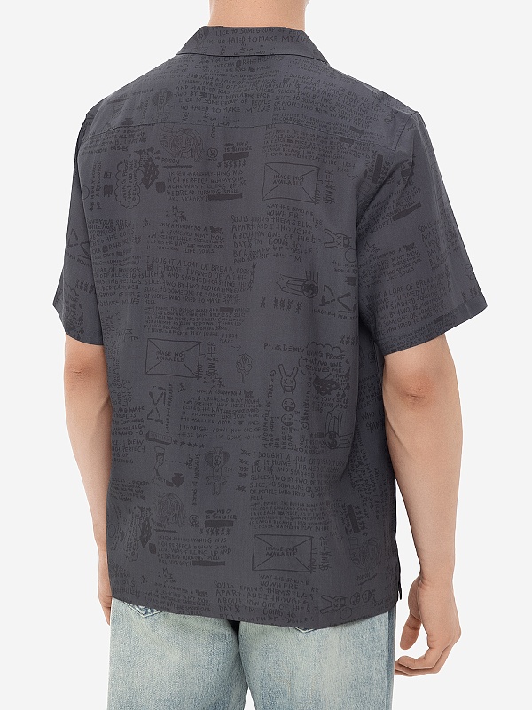 Рубашка муж Ksubi MPS25SH020 BLACK - 4