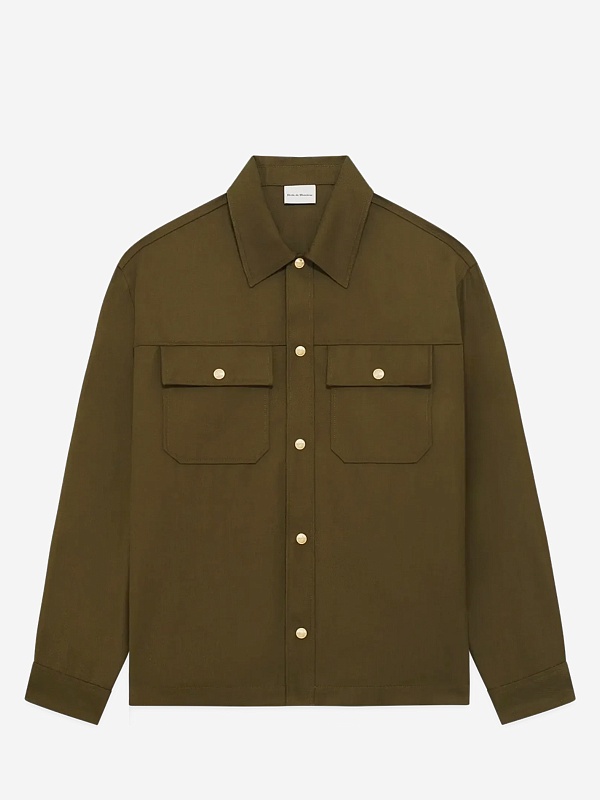 Рубашка муж Drôle de Monsieur I-SH178-PL144-KK KHAKI - 5