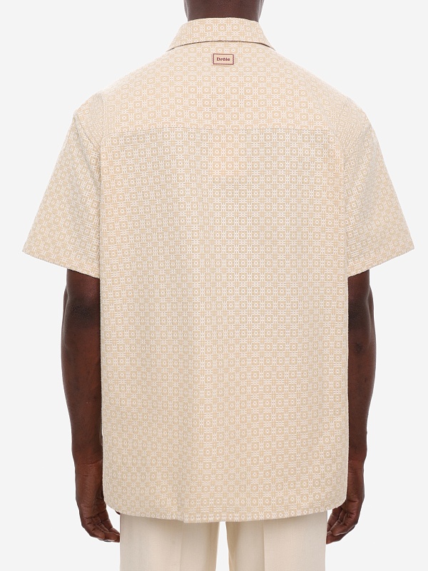 Рубашка муж Drôle de Monsieur K-SH248-CO270-DSAN DARK SAND - 5