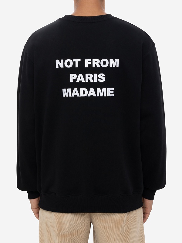 Толстовка муж Drôle de Monsieur PERM-SW149-CO127-BL BLACK - 3