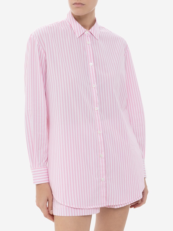 Рубашка жен MC2 Saint Barth BRIG001 03863H POPELINE SB BEACH STRIPES V 21 EMB - 2