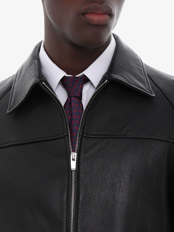 Куртка кожаная муж Tonywack BF12LJ101 BLACK - 6