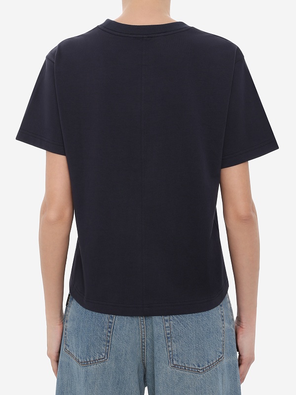 Футболка жен DUNST UDTS6A112N2 NAVY - 3