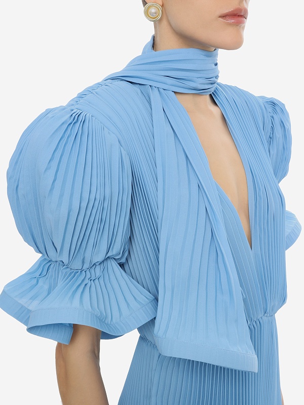 Платье жен Rowen Rose DRS_RR453 Blue - 4