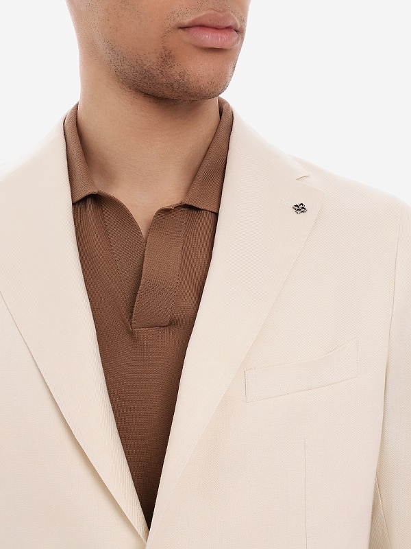 Пиджак муж TAGLIATORE 1SHO22K-- PE 340021 EA959 OFF WHITE - 5
