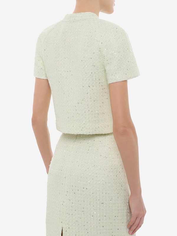 Топ жен Self-Portrait SS26-026T-G LIME - 3