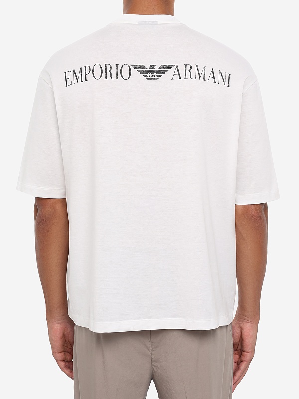 Футболка муж Emporio Armani EM005737 AF24470 U0003 OFF WHITE - 4