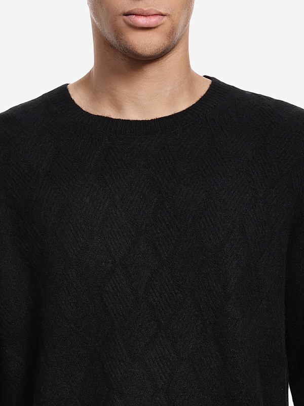 Свитер муж Officine Generale W25MKNT301 BLACK - 3