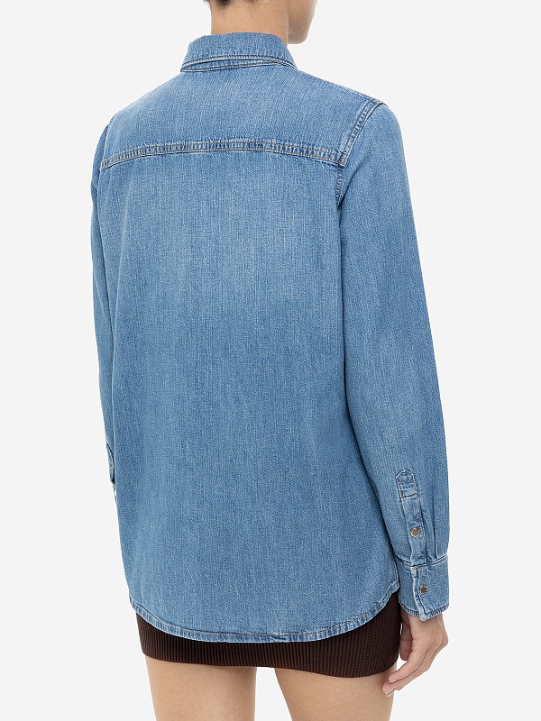 Рубашка жен 7 For All Mankind JSYRC210MS LIGHT BLUE - 4