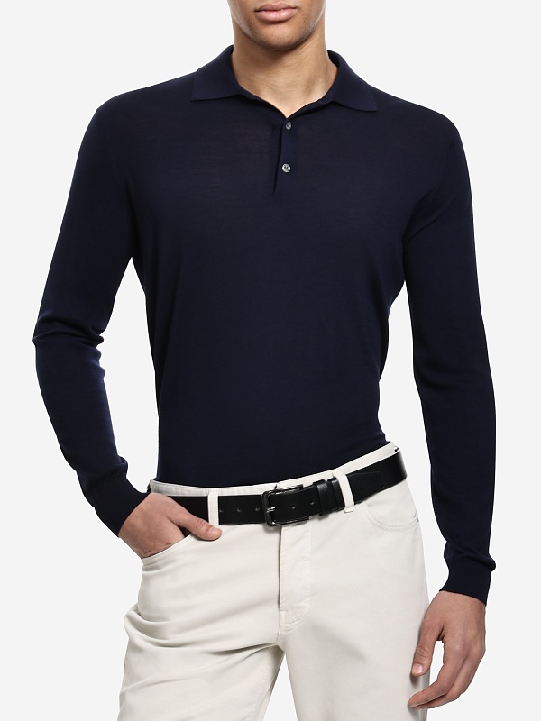 Поло с длинным рукавом муж Filippo De Laurentiis PL1ML 18021R 880 - 2