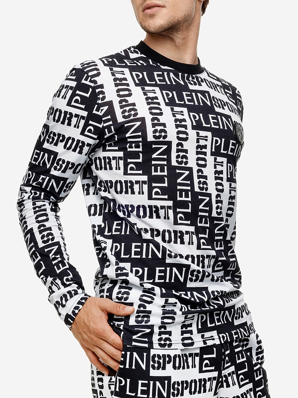 Футболка с длинным рукавом муж Philipp Plein Sport PACC MTK6315 SJY001N 0102 - 2