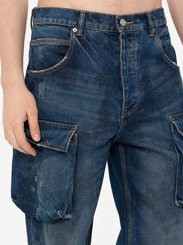 Джинсы муж PURPLE P018-TPDI424 DK INDIGO - 5