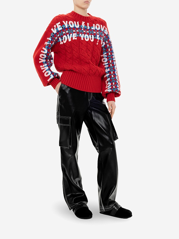 Свитер жен Philosophy Di Lorenzo Serafini 0938 5701 A1115 Fantasy print Red - 2