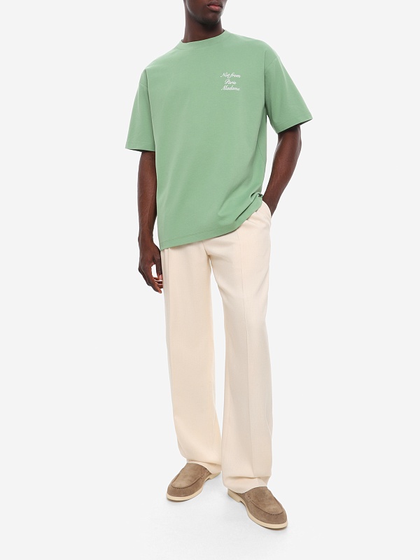 Футболка муж Drôle de Monsieur K-TS209-CO002-LGN LIGHT GREEN - 1