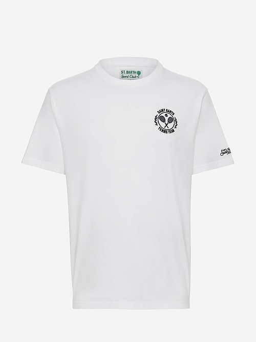 Футболка муж MC2 Saint Barth POT0001 02385H TENNIS LOGO ROUND 01N - 0