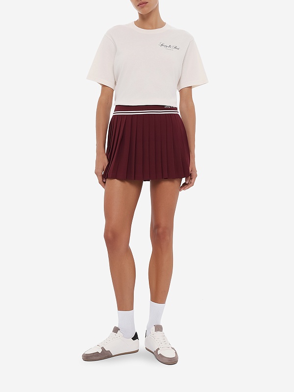 Юбка жен Sporty & Rich SK01275326RE02 Bordeaux White - 1