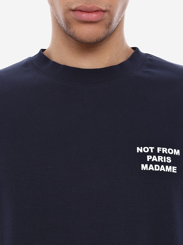 Футболка муж Drôle de Monsieur PERM-TS203-CO002-NY NAVY - 5