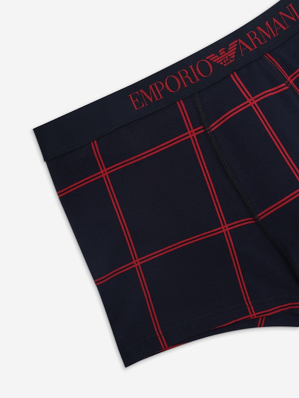 Набор (трусы и носки) муж Emporio Armani EM000620 AF15003 FB080 BLU-RHUB.CHEC/AR.BLU - 3