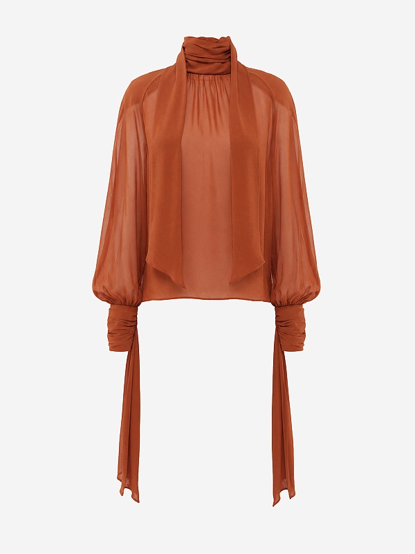 Блуза жен Rowen Rose TOP_RR496 Tan - 0