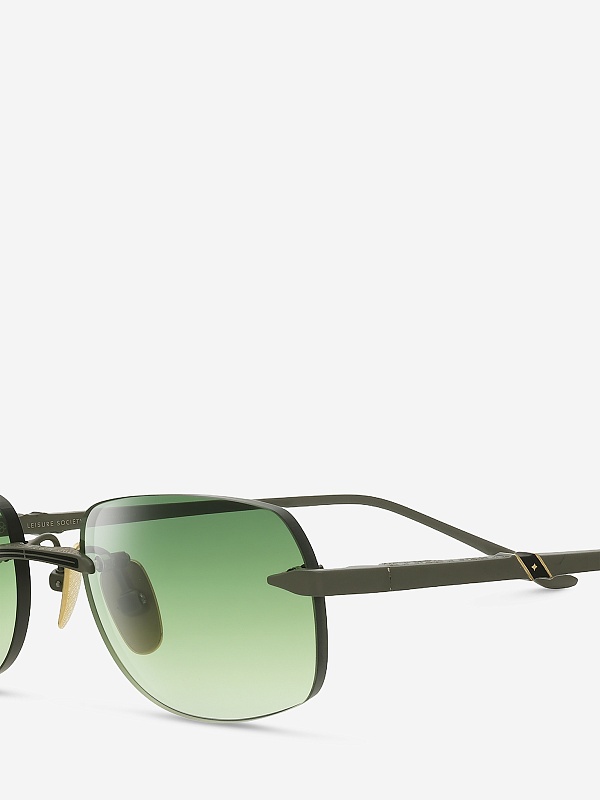 Солнцезащитные очки Leisure Society LS Meursault RUTHENIUM 24K Green Gradient 54 18 145 - 4