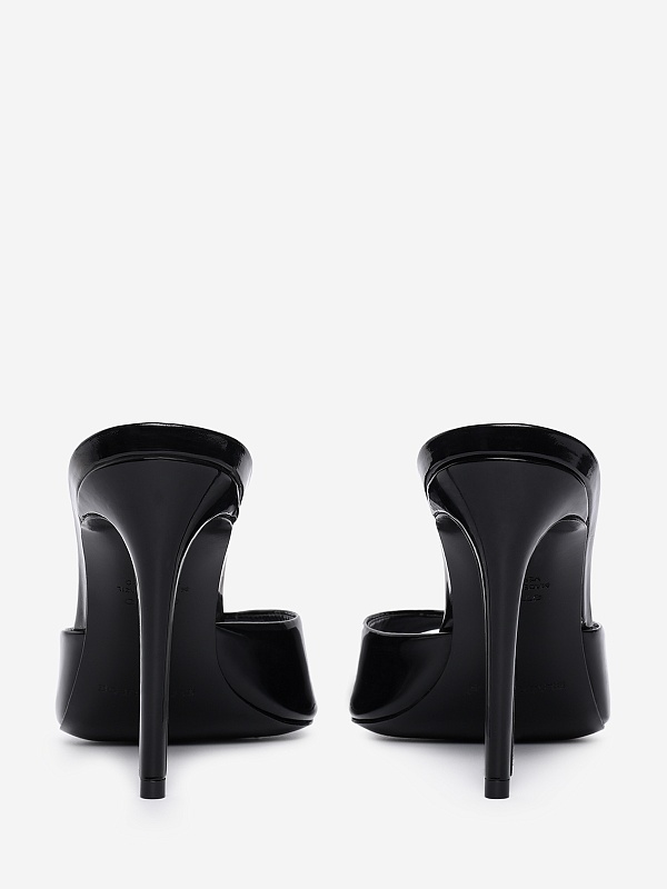 Мюли (каблук) жен Black Suede Studio BREA | 100mm black - 2
