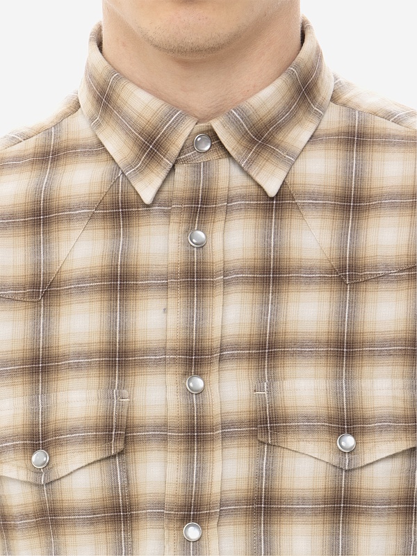 Рубашка муж Tom Ford HDS001-FMC102S24 ZKBRW COMBO BROWN - 5