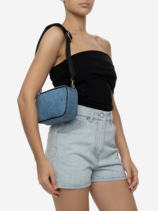 Сумка жен N21 23EBS0920DL02 Denim (Black Strap) B001 - 5
