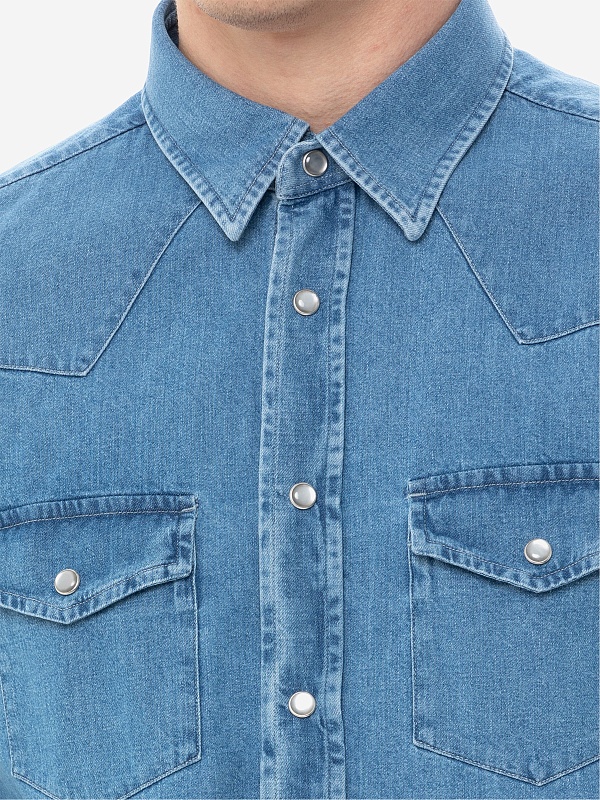 Рубашка муж Tom Ford HDS001-FMC032S23 HB700 WASHED INDIGO - 5