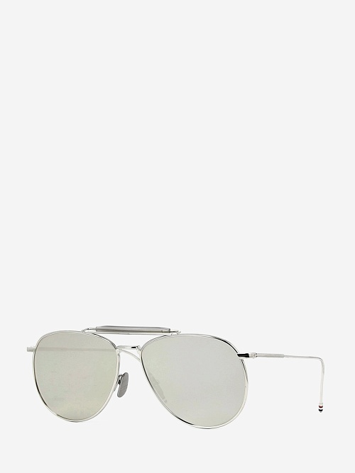 Thom Browne TB 015-LTD-SLV 62 Silver-Grey w/Dark Grey-Mirror-AR 62 15 144 - 0