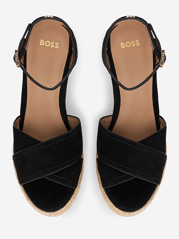 Босоножки (танкетка) жен Hugo Boss 50516698 001 Black - 3