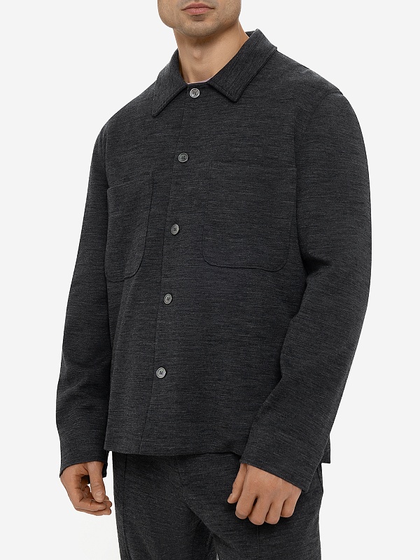 Рубашка муж Officine Generale W24MOVS071PRE MID GREY - 3