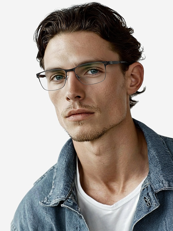Оправа Ic Berlin IB Dennis N Large Graphite Black RX Clear Donnerstag 56 20 145 - 1