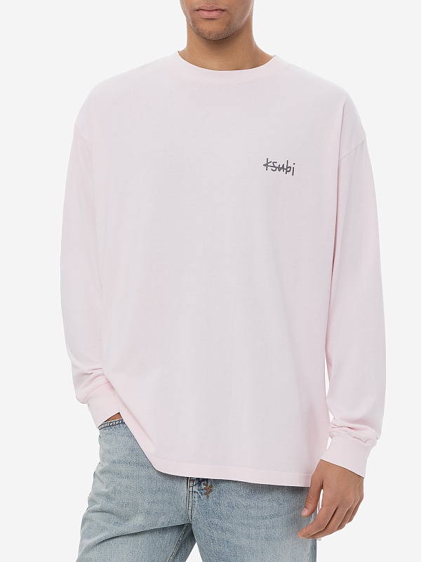 Футболка с длинным рукавом муж Ksubi MPF25TE013 pink - 2