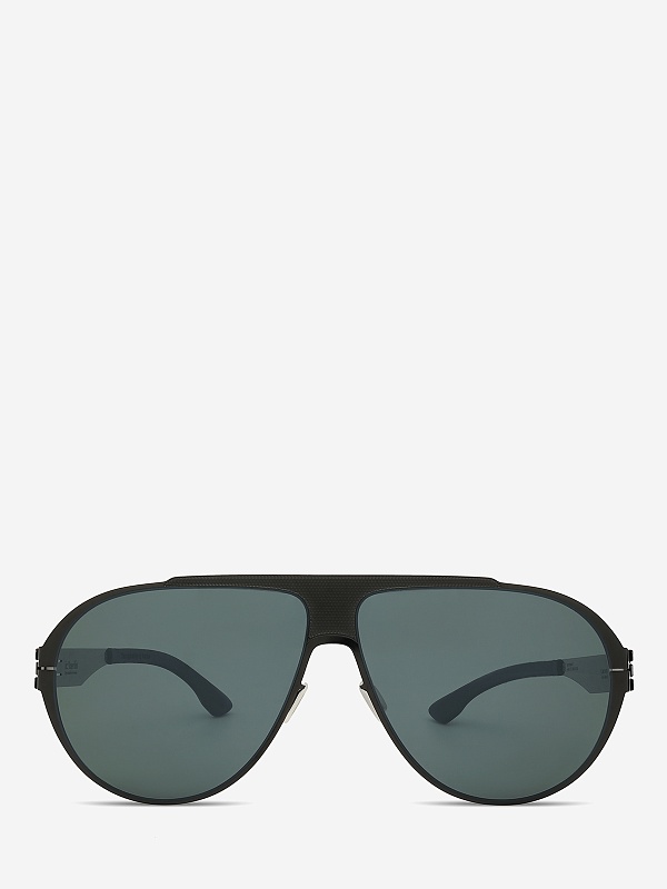 Солнцезащитные очки Ic Berlin IB Carson Gun Metal Black Green Polarized Donnerstag 64 11 150 - 2