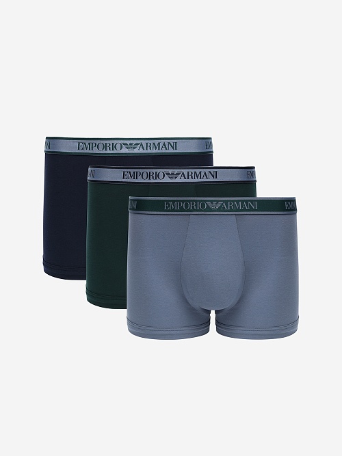 Набор (трусы 3 пары) муж Emporio Armani EM000259 AF10779 MB242 AR.BLU/STONE/PINE - 0