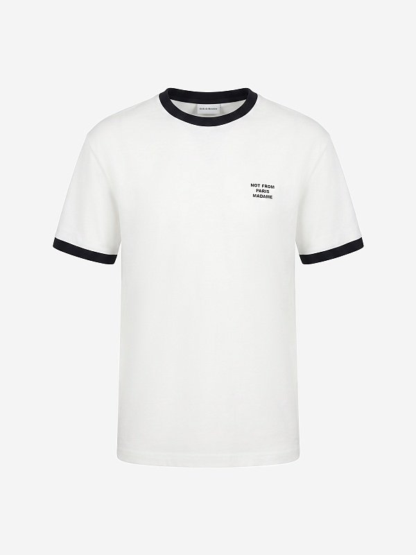Футболка муж Drôle de Monsieur PERM-TS339-CO311-OW OFF WHITE - 0