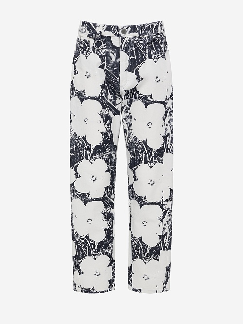Джинсы муж Etudes Studio SIDE DENIM FLOWERS Print - 0