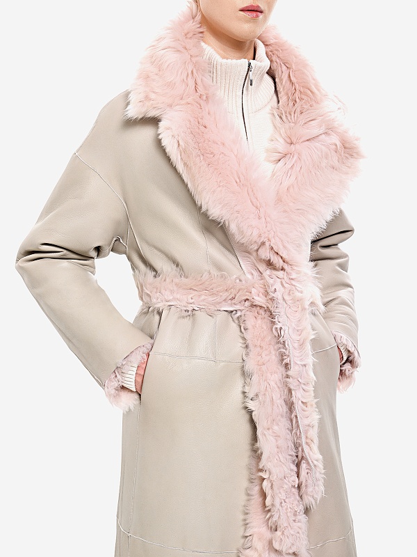 Дубленка жен Burka AN-2407FP/120BU Бежевый - 7