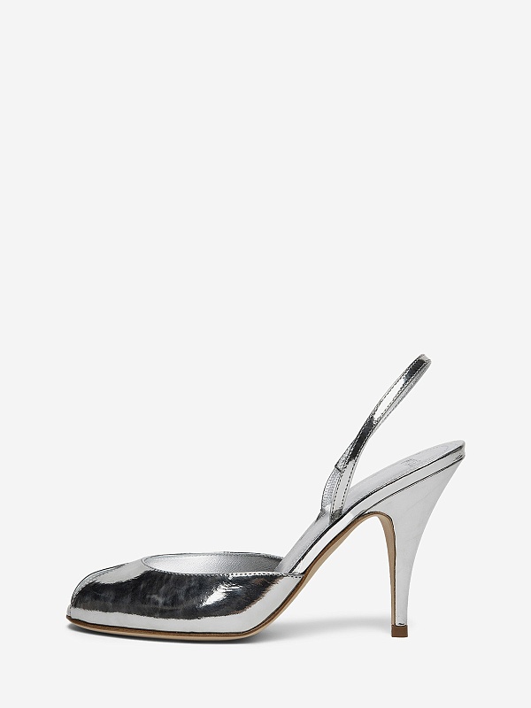 Слингбэки (каблук) жен 3JUIN 326SC012.R.1319601 PLISSE' SILVER - 0