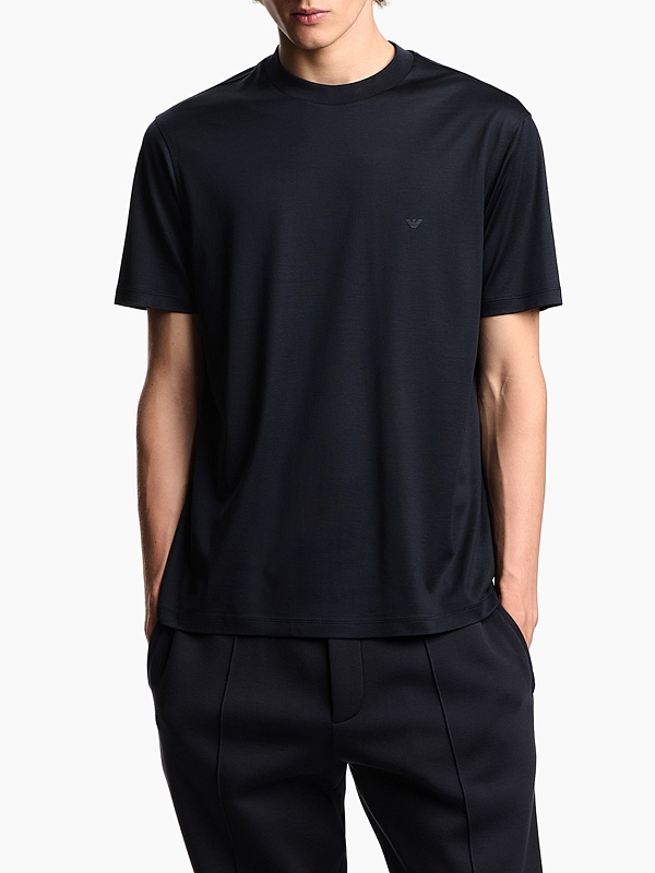 Футболка муж Emporio Armani EM003137 AF10761 UB118 ICONICO 0920 BLU NAVY EA - 1