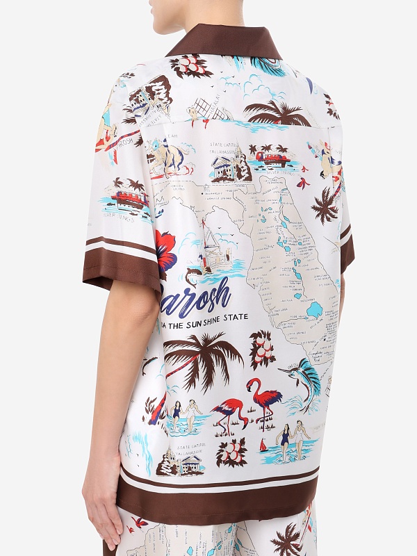 Блуза жен P.A.R.O.S.H. D381192N 808 FANTASIA MARRONE - 4