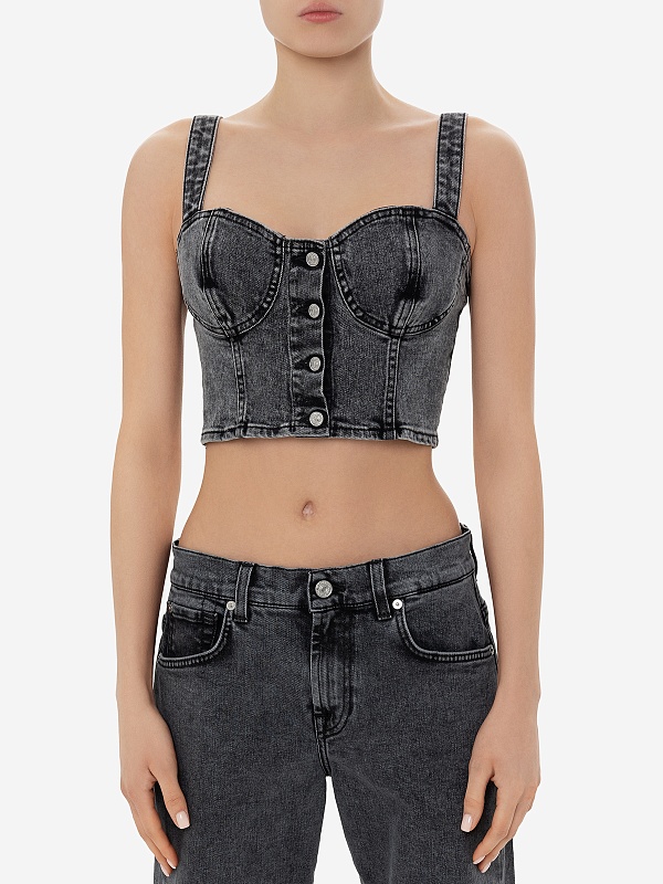 Топ жен 7 For All Mankind JSCPA200NM GREY - 3