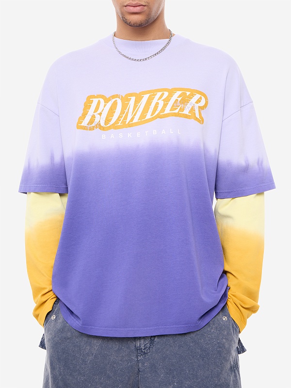 Футболка с длинным рукавом муж BOMBER FW26-DN-TS-LS-002 - 3